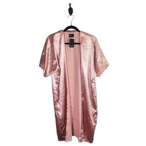 5 for $30 Free Press NWT Satin Robe Pink Women’s One Size Fits All New With Tags